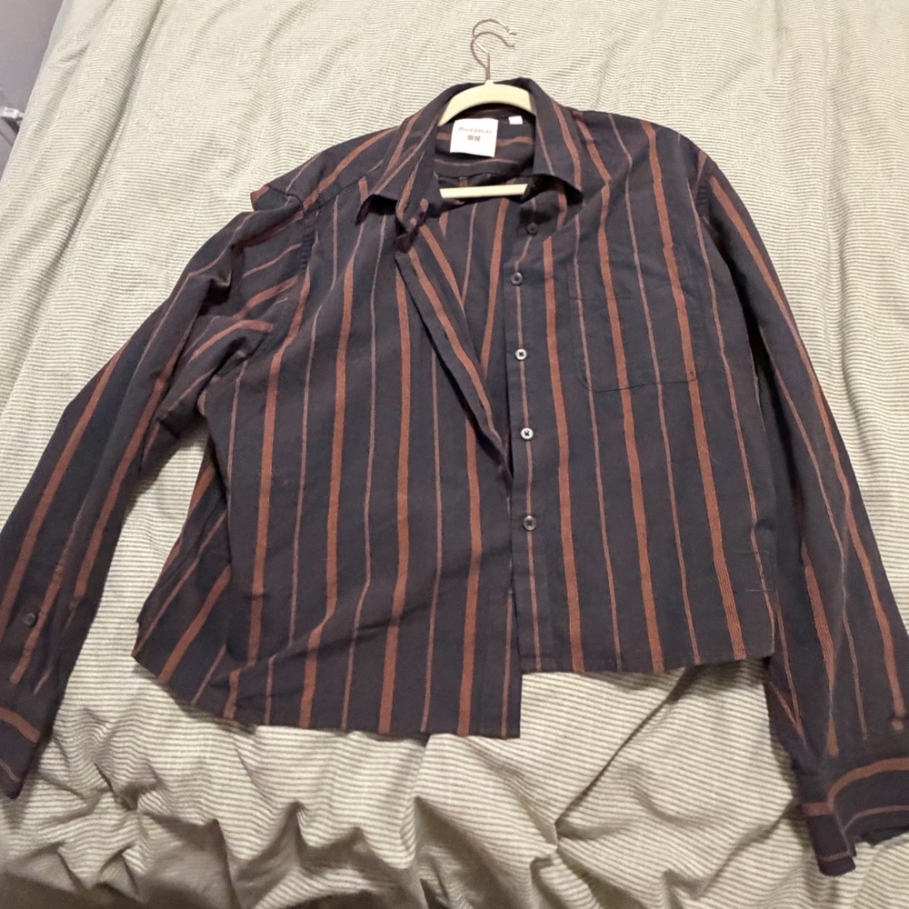 JW Anderson Uniqlo Striped Button-Up Oxford Shirt